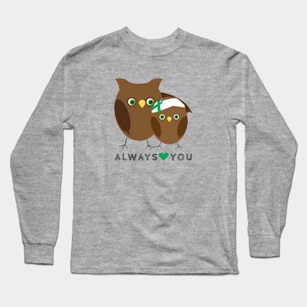Owls always Love You TBI Shirt Long Sleeve T-Shirt by survivorsister